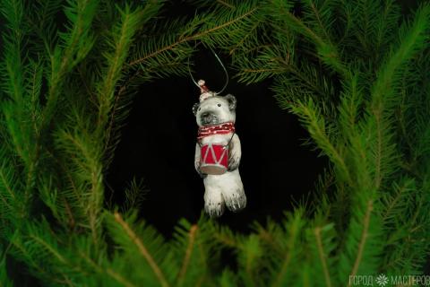 Елочная игрушка из ваты - 2