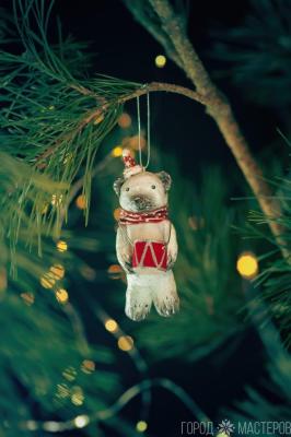 Елочная игрушка из ваты - 3