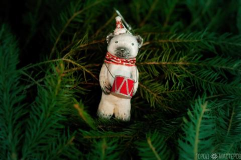 Елочная игрушка из ваты - 5