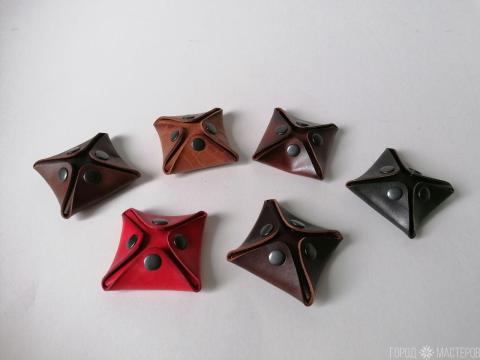 Монетница натуральная кожа, ручная работа