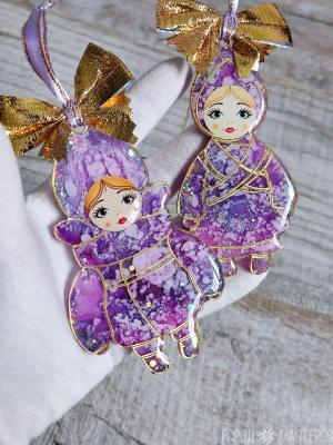 Набор ёлочных игрушек Малышки