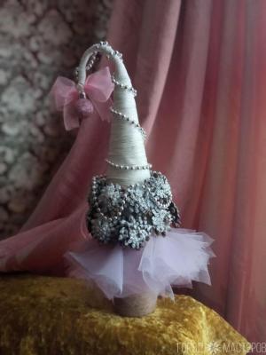 Ёлочка в нежно розовых тонах