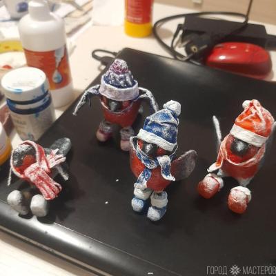 Снегири на новогоднюю ёлку