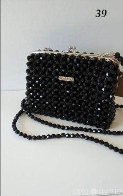 Сумочки на фермуаре из бусин (фурнитура: латунь, золото, серебро) - 3