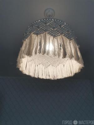 Абажур макраме - 2