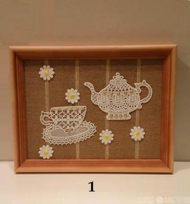 Панно "Чаепитие" 3 варианта оформления - 3