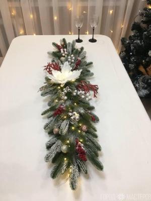 Еловая гирлянда с подсветкой Композиция Новогодний декор - 2