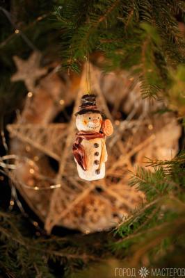 Елочная игрушка из ваты - 2