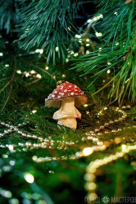 Елочная игрушка из ваты - 2