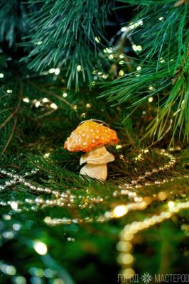 Елочная игрушка из ваты - 3