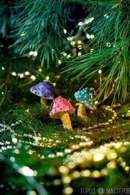 Елочная игрушка из ваты - 2