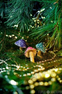 Елочная игрушка из ваты - 3