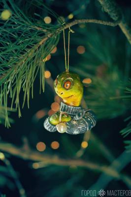 Елочная игрушка из ваты - 4