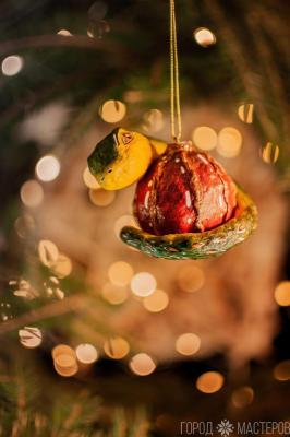 Елочная игрушка из ваты - 5