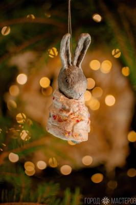 Елочная игрушка из ваты - 3