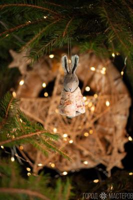 Елочная игрушка из ваты - 4