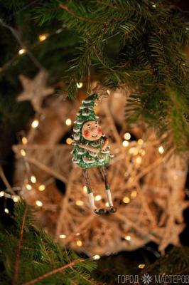 Елочная игрушка из ваты - 4