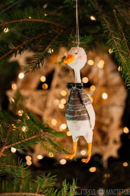 Елочная игрушка из ваты - 3