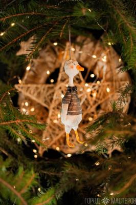 Елочная игрушка из ваты - 4