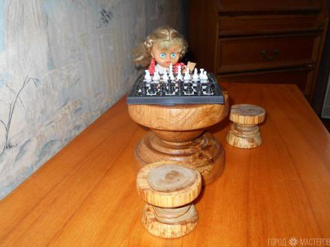 Мебель и посуда для кукол . (дуб, ясень, берёза) - 5