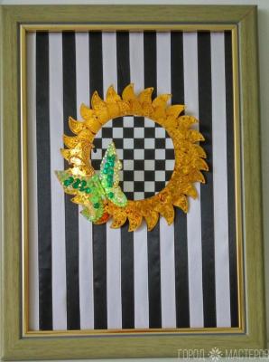 DIY- Панно "Подсолнух" в стиле MacKenzie - 2
