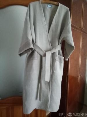 Льняной халат.