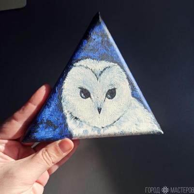 Картина Сова на холсте