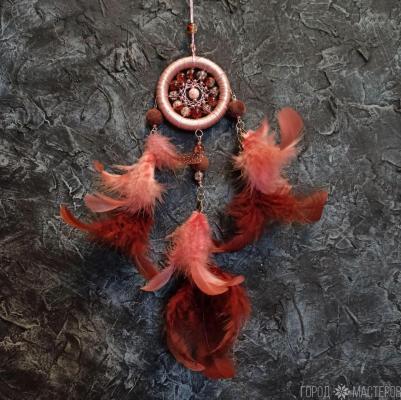 Ловец снов в автомобиль и домашний интерьер Пудровый - 2