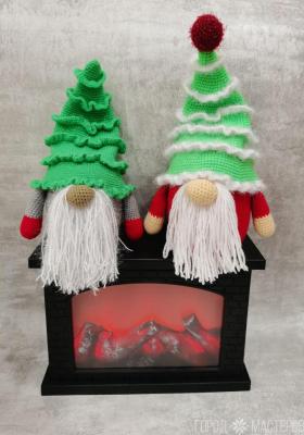 Новогодние гномы, связанные крючком