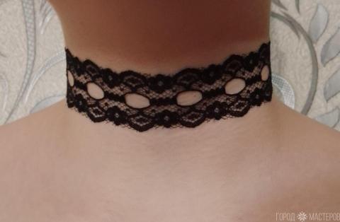 ЧОКЕР КРУЖЕВНОЙ,ЧЕРНЫЙ - 3