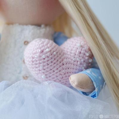 Интерьерная кукла ручной работы из ткани - 3