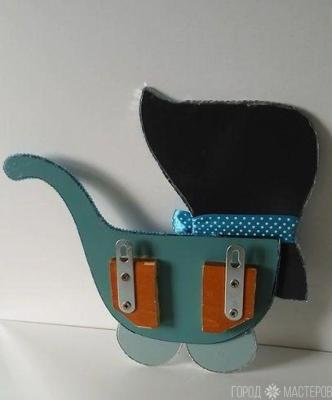 Панно зеркальное "Колясочка для новорожденного" - 4