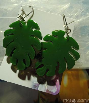 Серьги "жемчуг "из ювелирной смолы. - 4