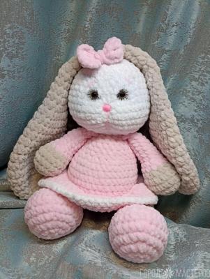 Зайчиха плюшевая. Игрушка. Длинноушка