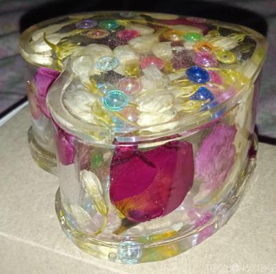 Шкатулочка ручная работа, эпоксидная смола. - 3