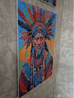 Картина акрилом Шаман - 2