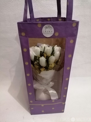 Букет из мыльных цветов- тюльпаны - 2