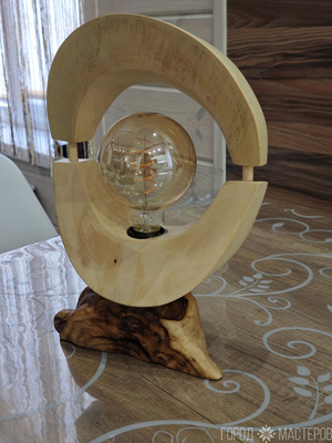 Лампа (клён, кап березовый) - 2