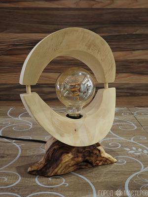 Лампа (клён, кап березовый)