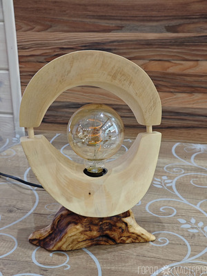 Лампа (клён, кап березовый) - 4