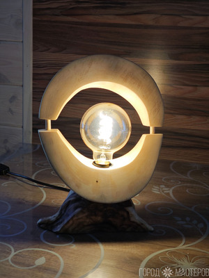 Лампа (клён, кап березовый) - 5