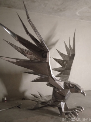 Полигональная фигура садовая "Орел"