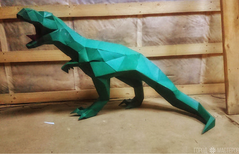 Полигональная фигура садовая "Тиранозавр"