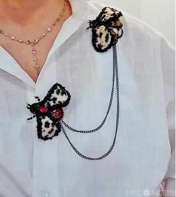 Броши мотыльки - 5