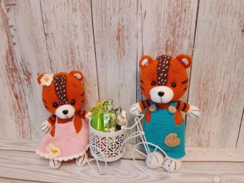 Тигренок-девочка 23 см. - 5