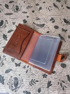 Подарок, набор изделий из нат. кожи, ручной работы - 4