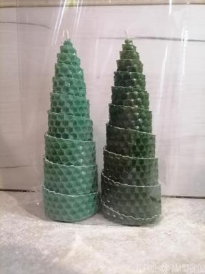 Свеча-ёлочка из вощины - 2