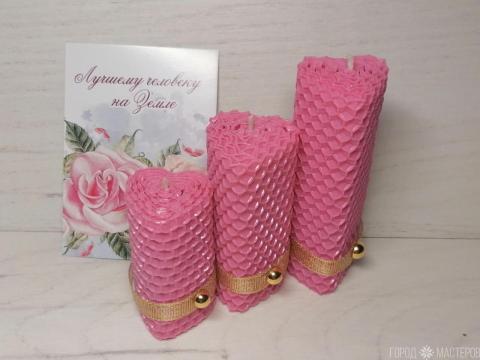 Набор свечей-сердец из 3х штук - 3