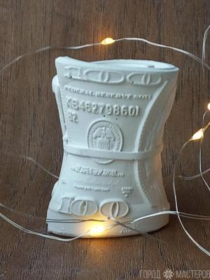 Декор Пачка долларов из бетона - 3