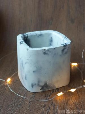 Подсвечник из бетона - 2